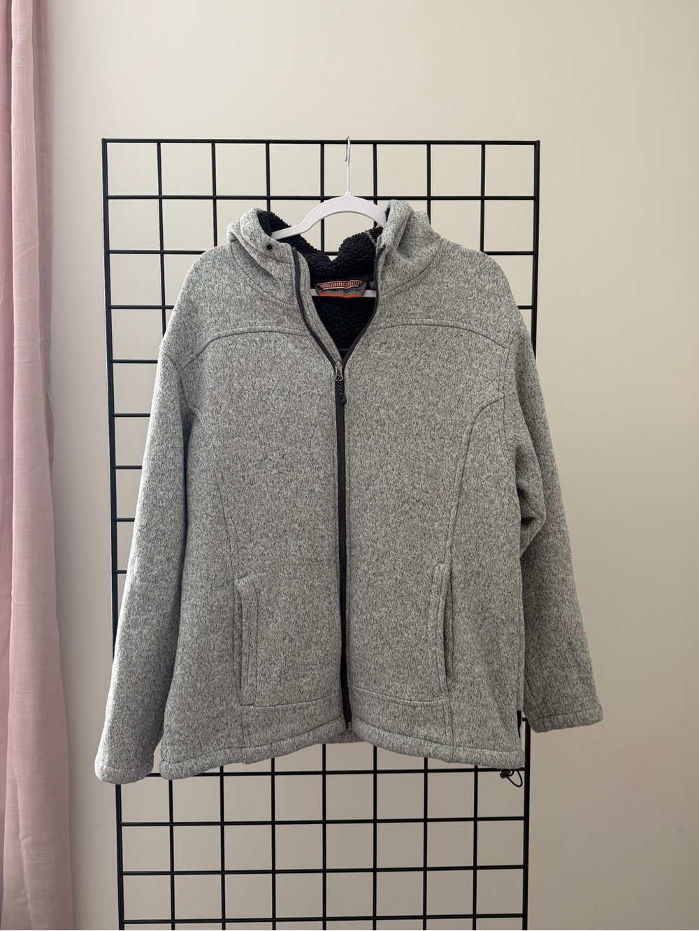 Free Country Women's Heather Gray Hooded Zip Jacket